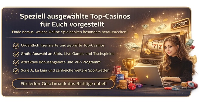 Speziell ausgewählte Spielbanken für Euch vorgestellt